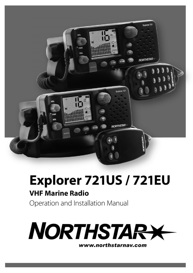 NorthStar VHF Marine Explorer 721EU Operation and installation manual NorthStar VHF Marine Explorer 721EU Operation and installation manual