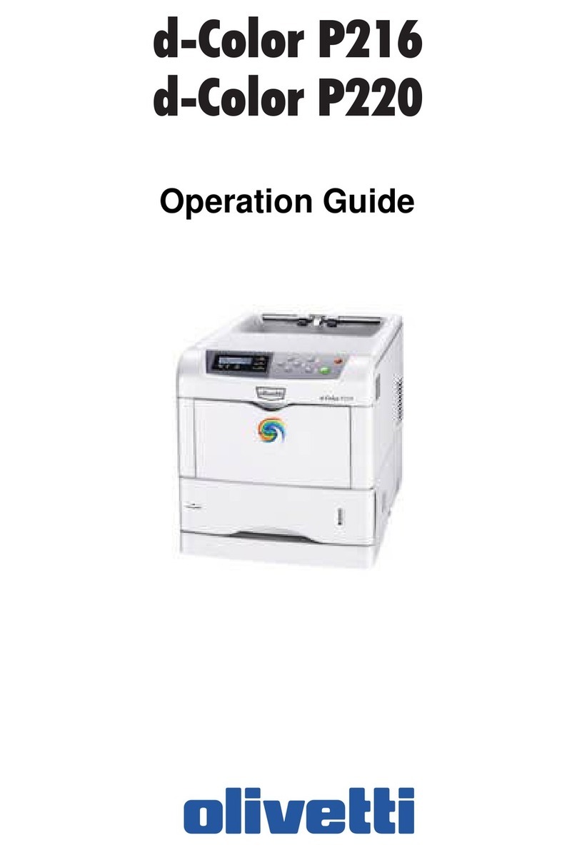 Olivetti d-Color P216 User manual