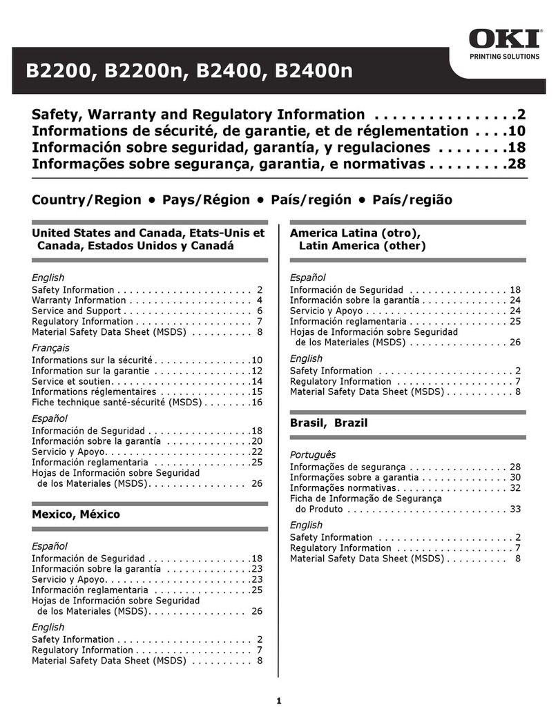 Oki B2200 Service manual