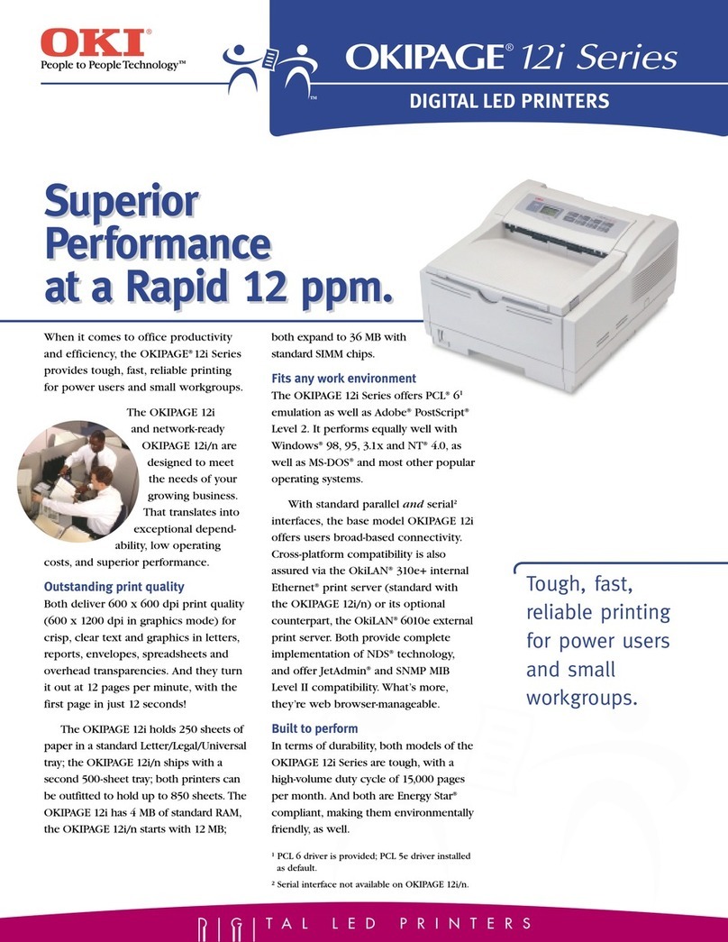 Oki OKIPAGE 12i Series User manual