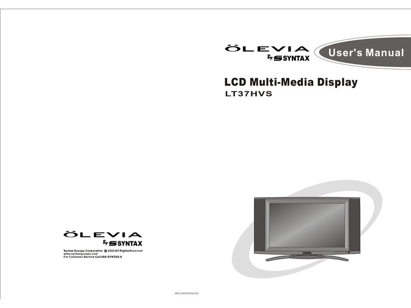 Olevia LT37HVS User manual