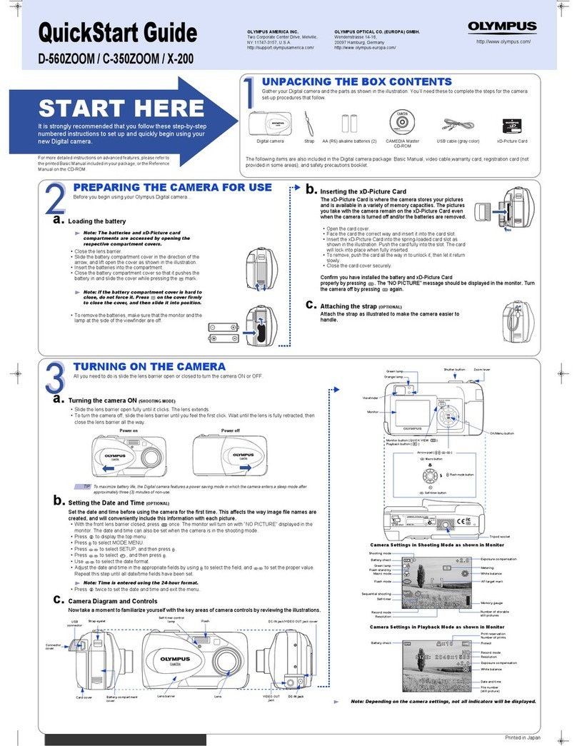 Olympus CAMEDIA C-350ZOOM User manual