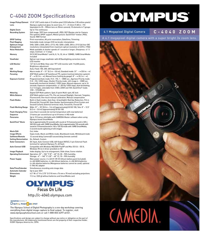 Olympus CAMEDIA C-4040 Zoom User manual