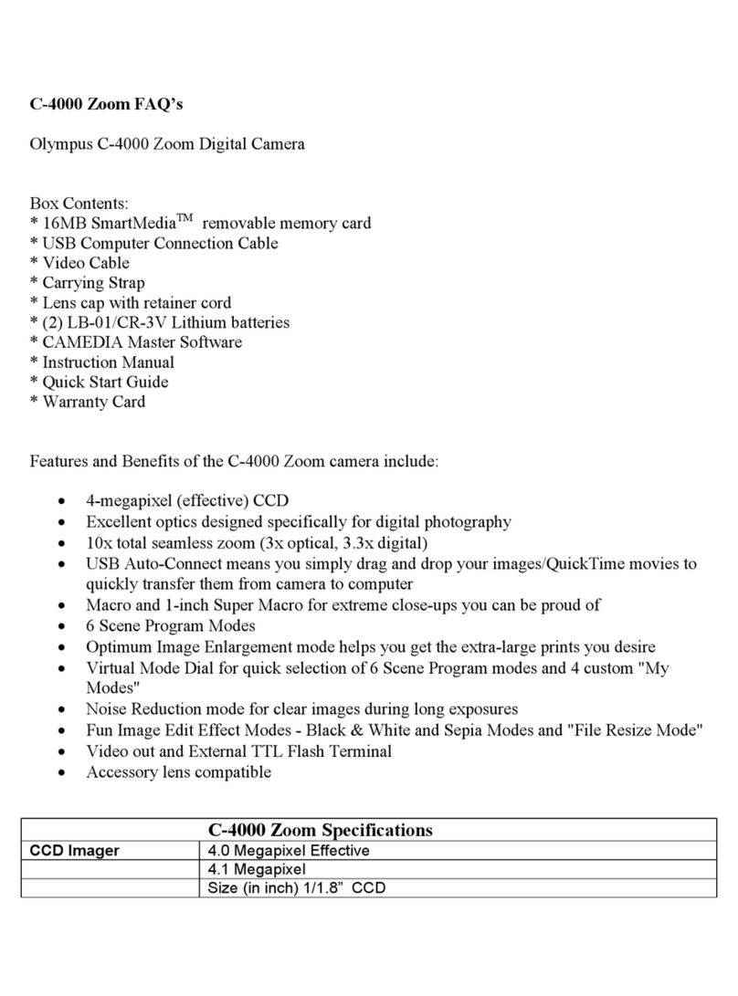 Olympus C 4000 - CAMEDIA Zoom Digital Camera Installation guide
