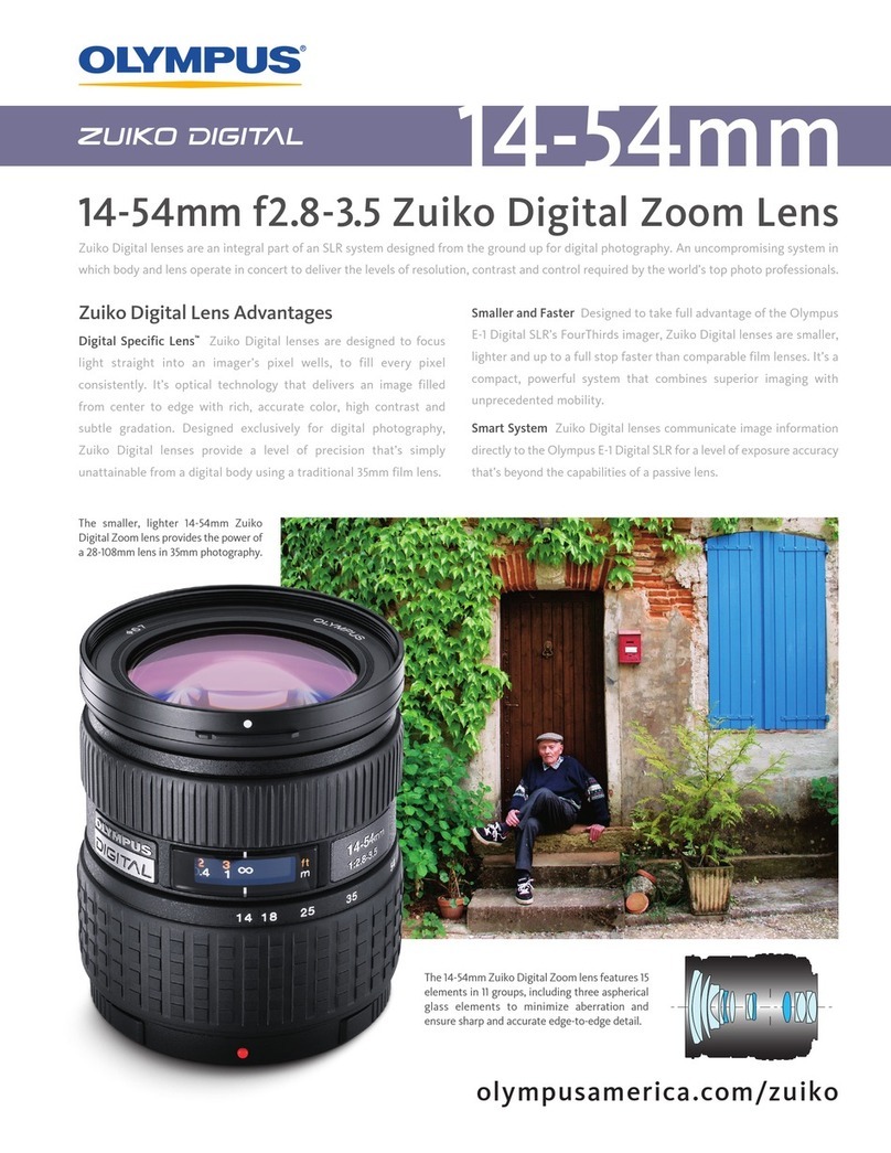 Olympus Lens 14-54mm f2.8-3.5 Zuiko Digital Brochure & specs