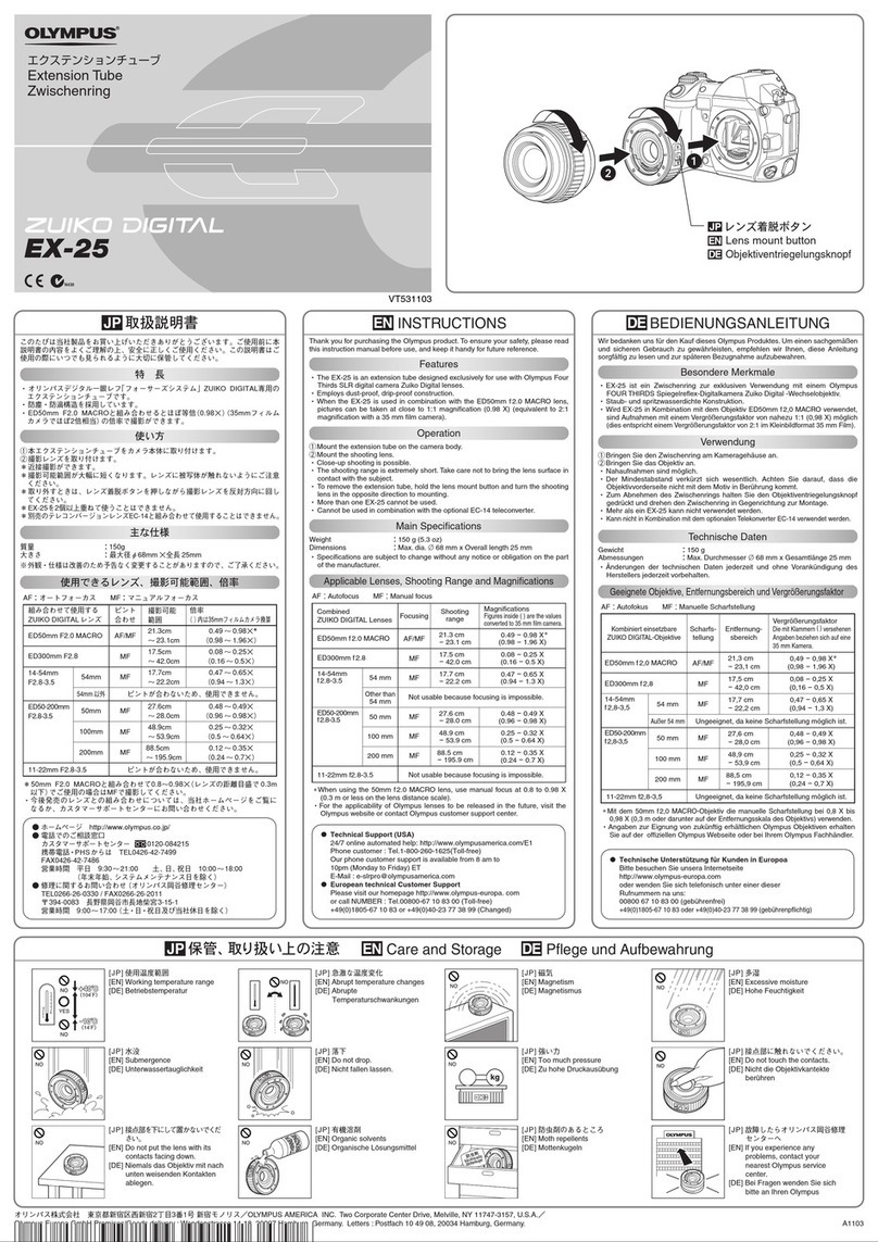 Olympus EX-25 User manual