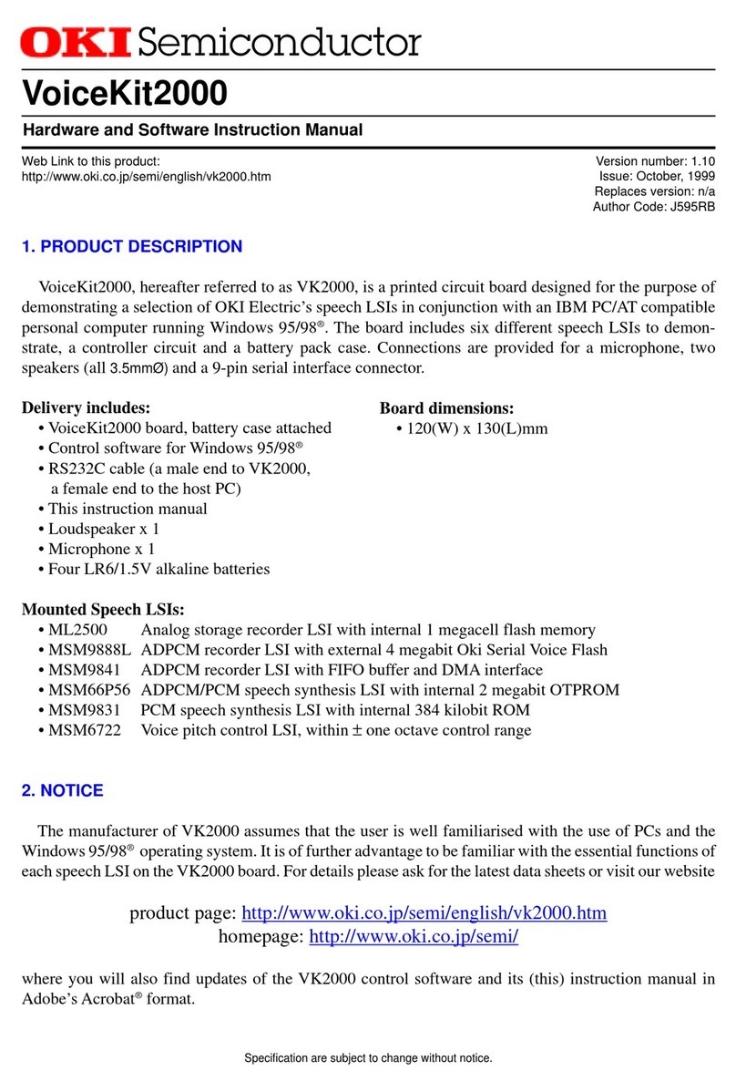 Oki VK2000 instruction manual