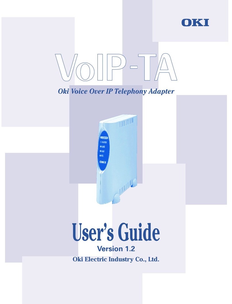 Oki Telephony Adapter user guide