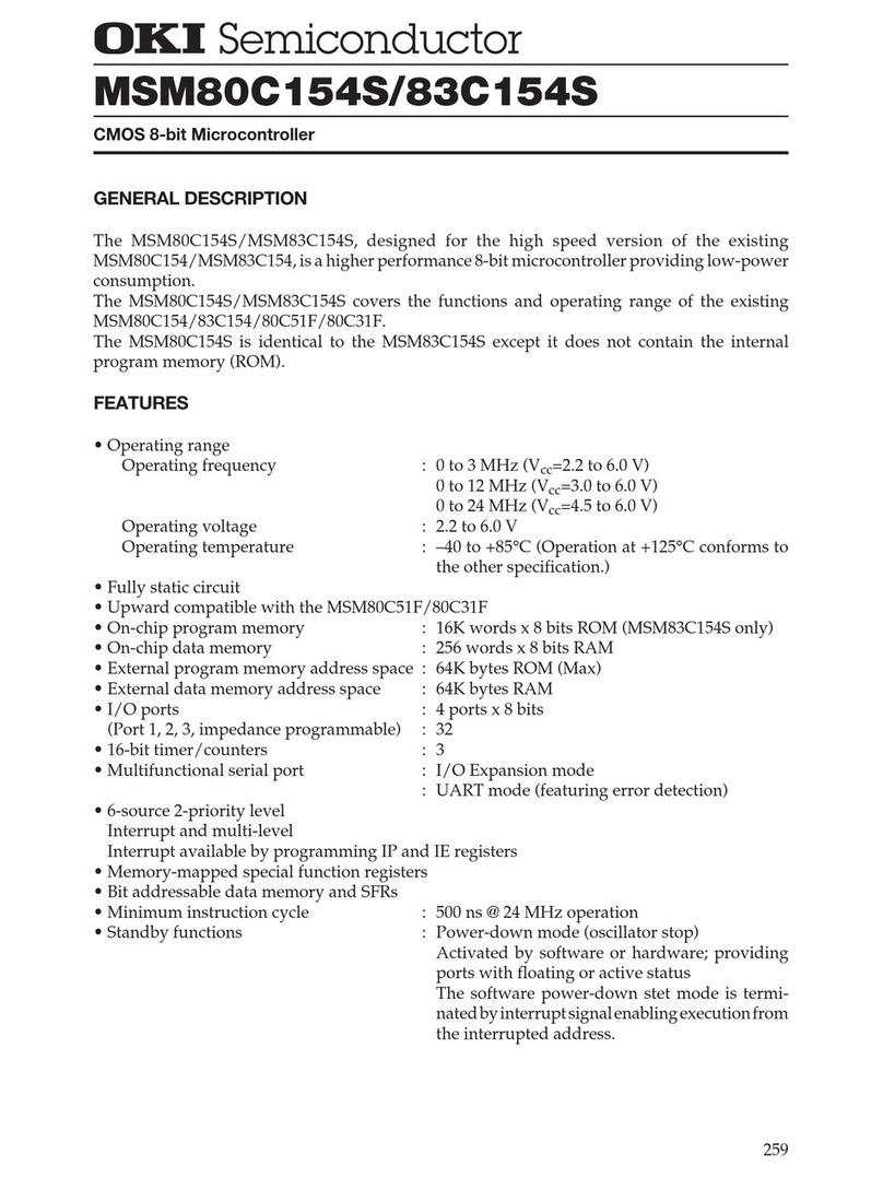 Oki MSM80C154S User manual