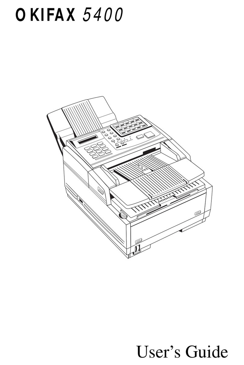 Oki OKIFAX 5400 user guide