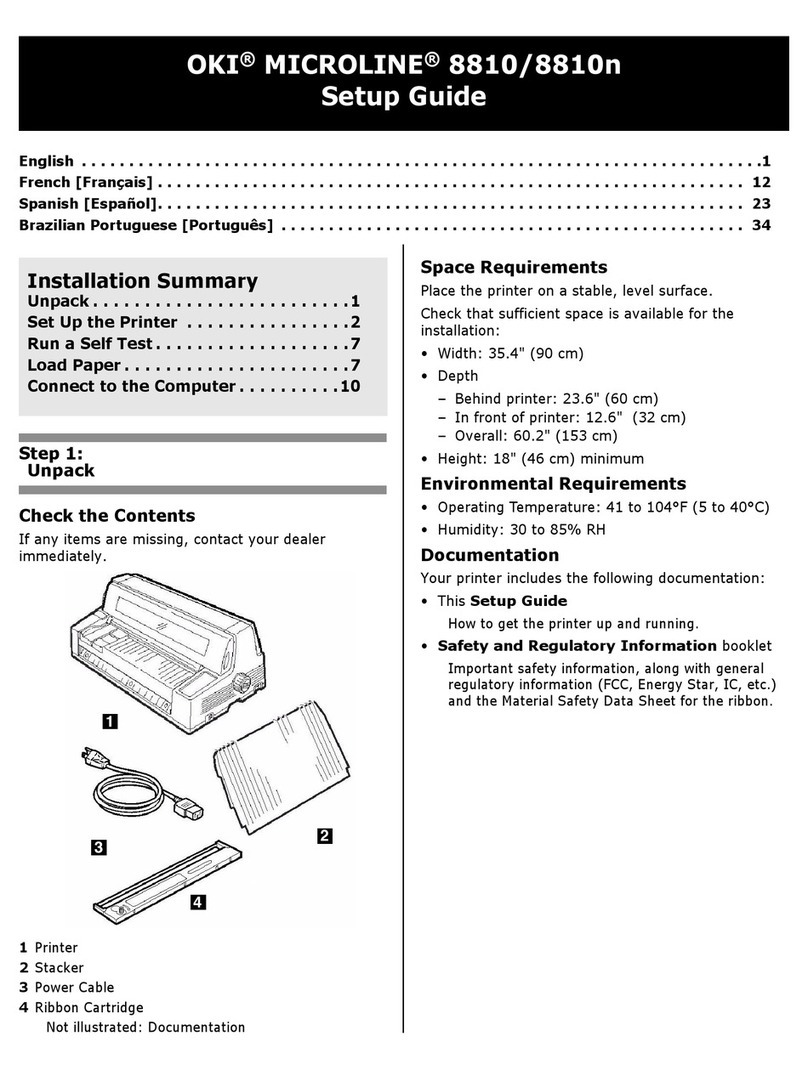 Oki MICROLINE 8810 User manual