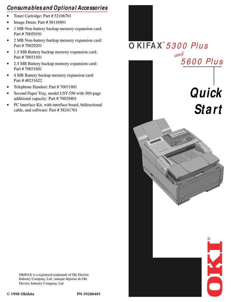 Oki OKIFAX 5600 Plus User manual