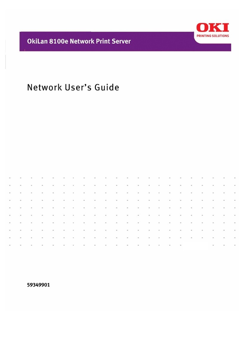 Oki 8100e Network user's guide