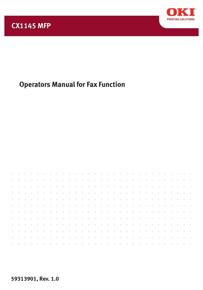 Oki CX 1145 MFP Installation and maintenance instructions