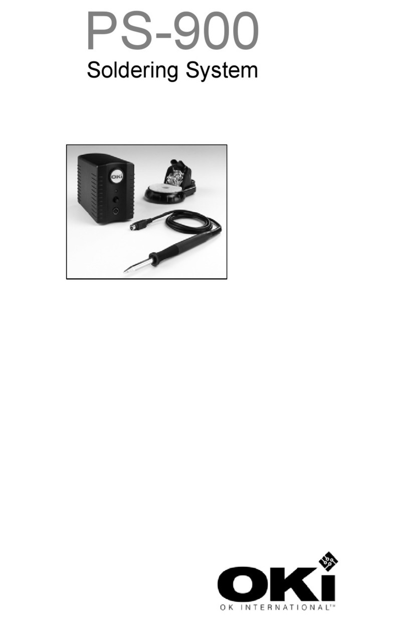 OK International Soldering System PS-900 user manual