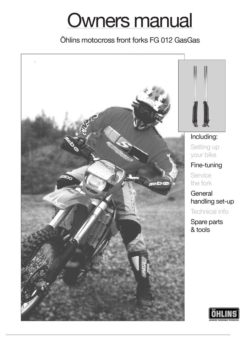 Ohlins FG 012 GasGas owner's manual