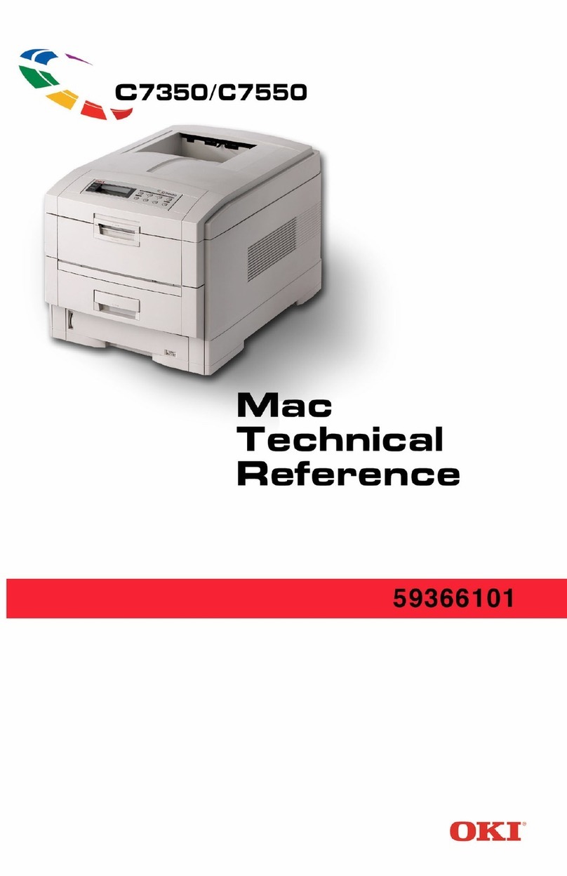 Oki MAC TECHNICAL REFERANCE C7350 User manual Oki MAC TECHNICAL REFERANCE C7350 User manual