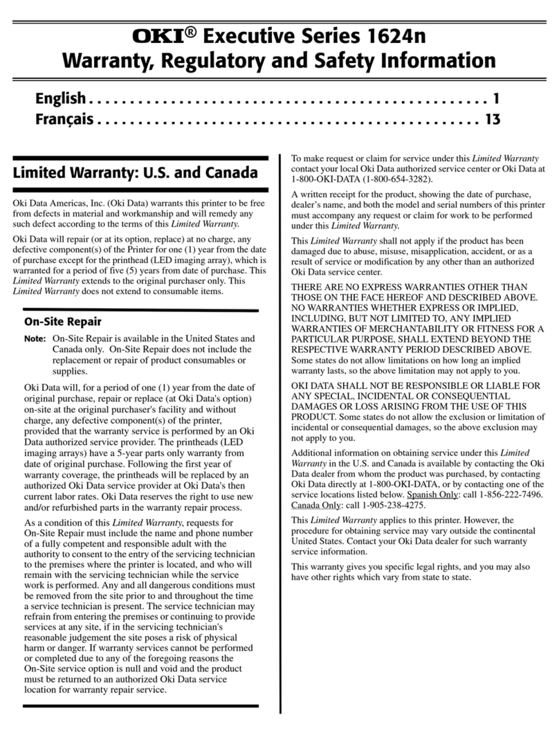 Oki 1624N User manual