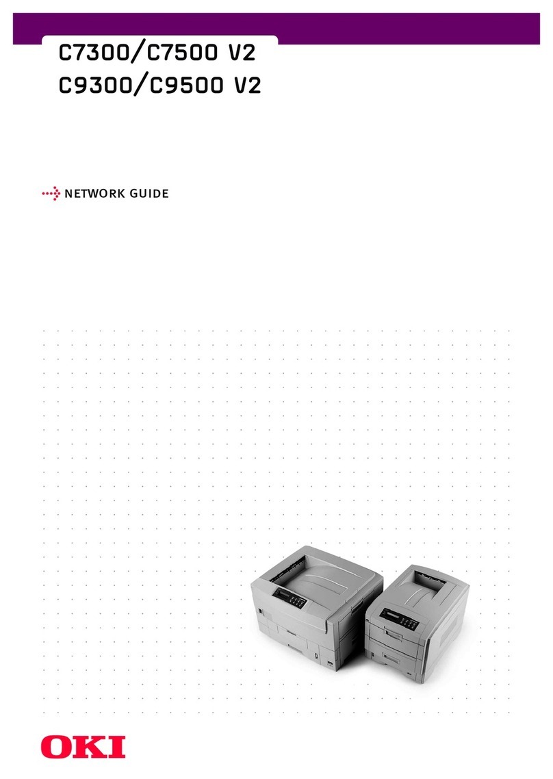 Oki C7500 V2 Installation and maintenance instructions