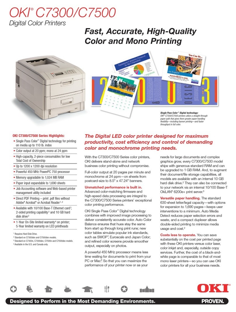 Oki C7300 User manual