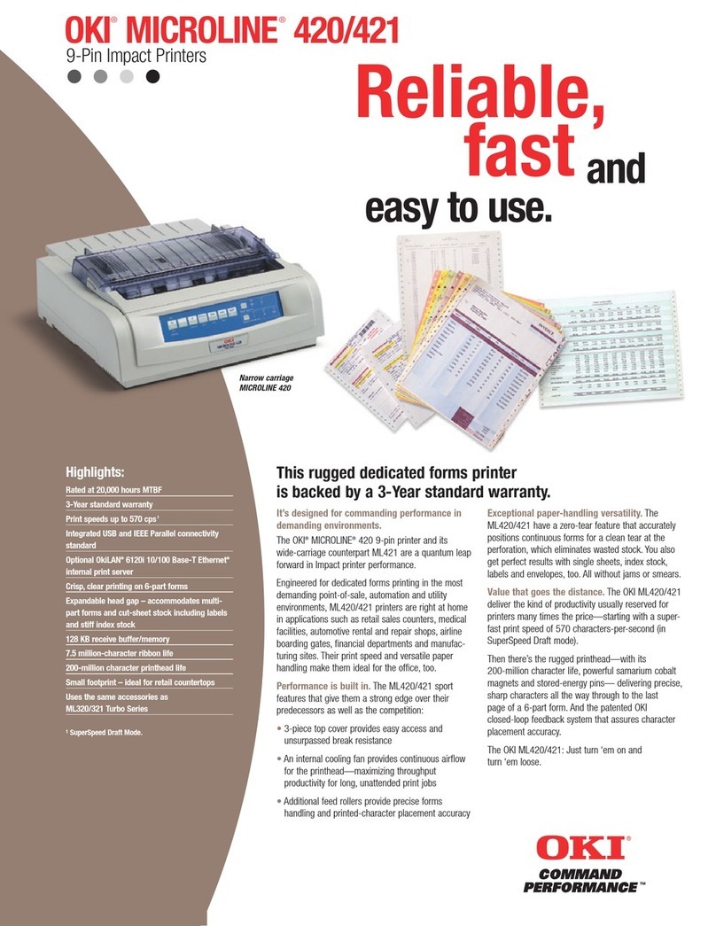 Oki Microline 420 User manual