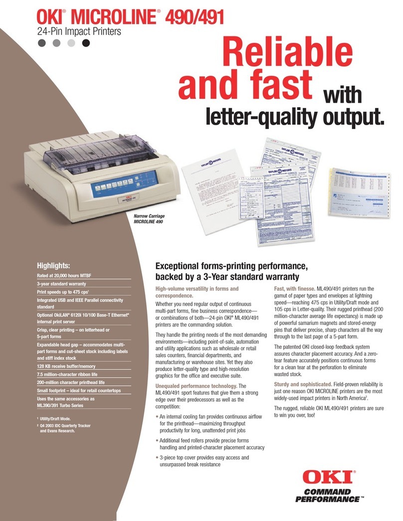 Oki Microline 490 User manual