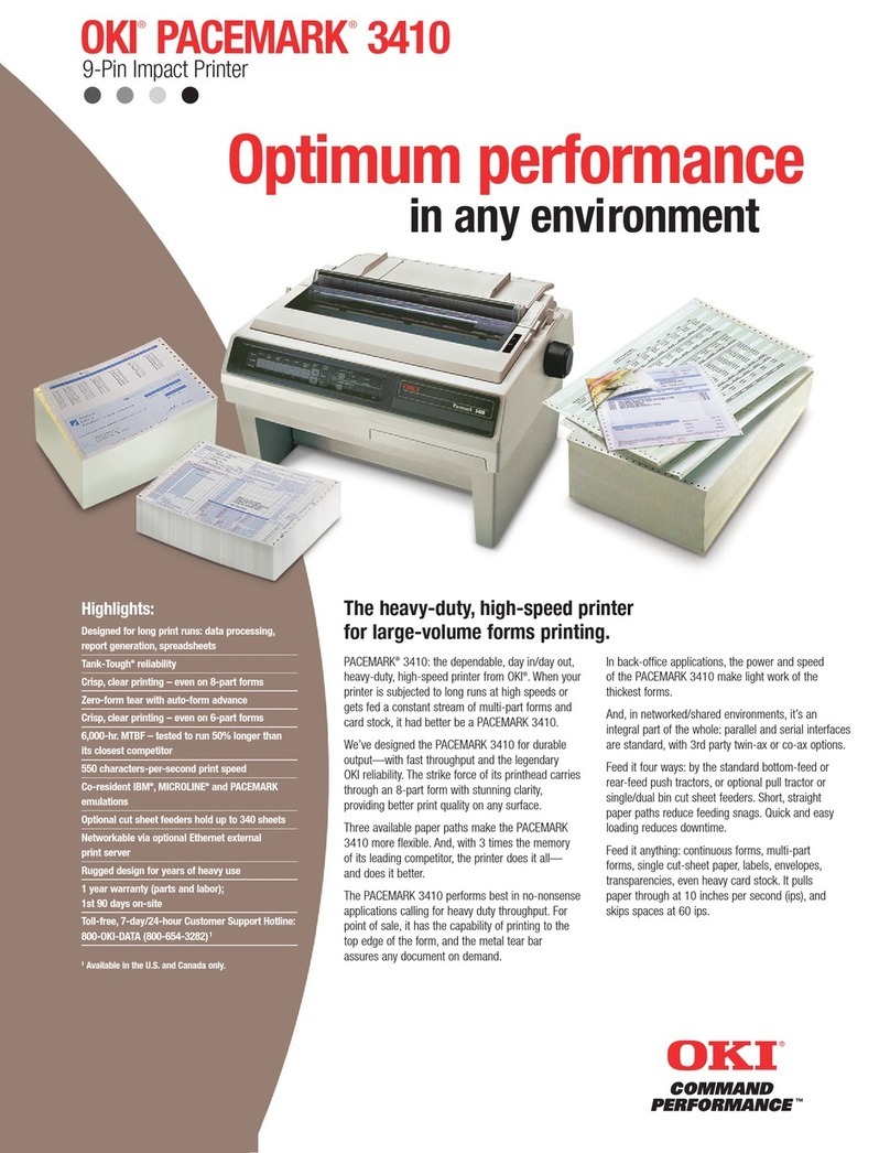 Oki Microline 3410 User manual