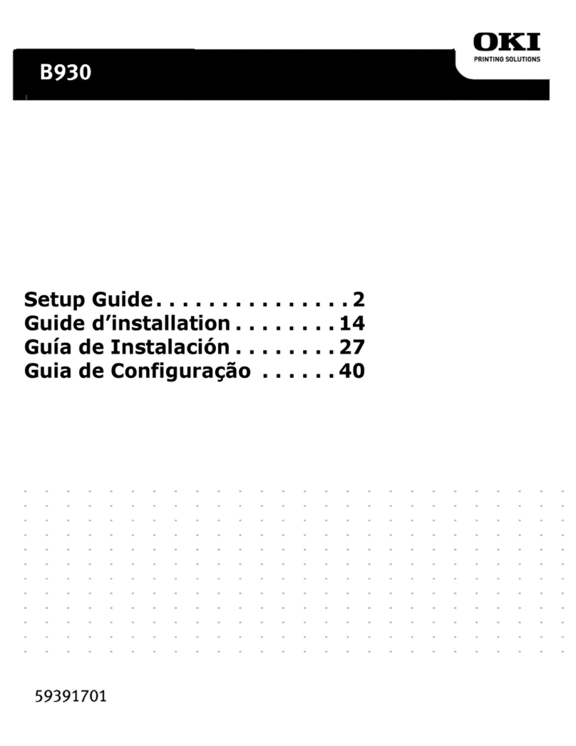 Oki B930 Series User manual Oki B930 Series User manual