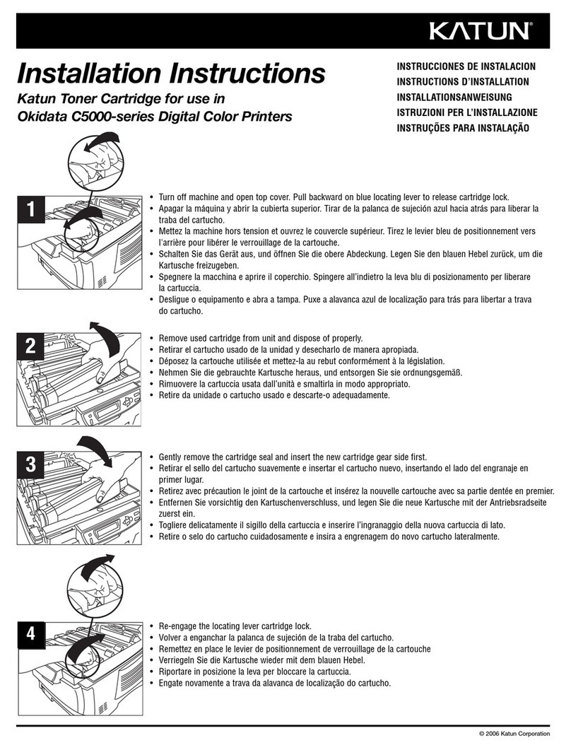 Katun C5000-series installation instructions Katun C5000-series installation instructions