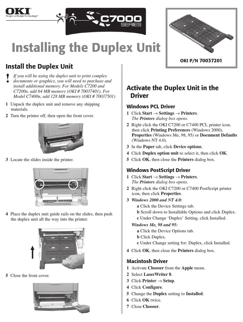 Oki C7200 User manual