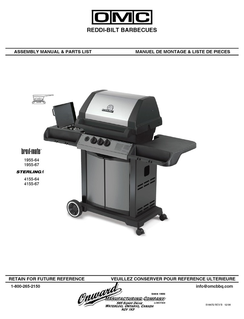OMC broil-mate 1955-64 Assembly manual & parts list