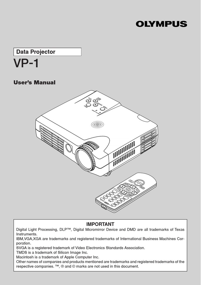Olympus VP-1 - Data Projector - DLP user manual