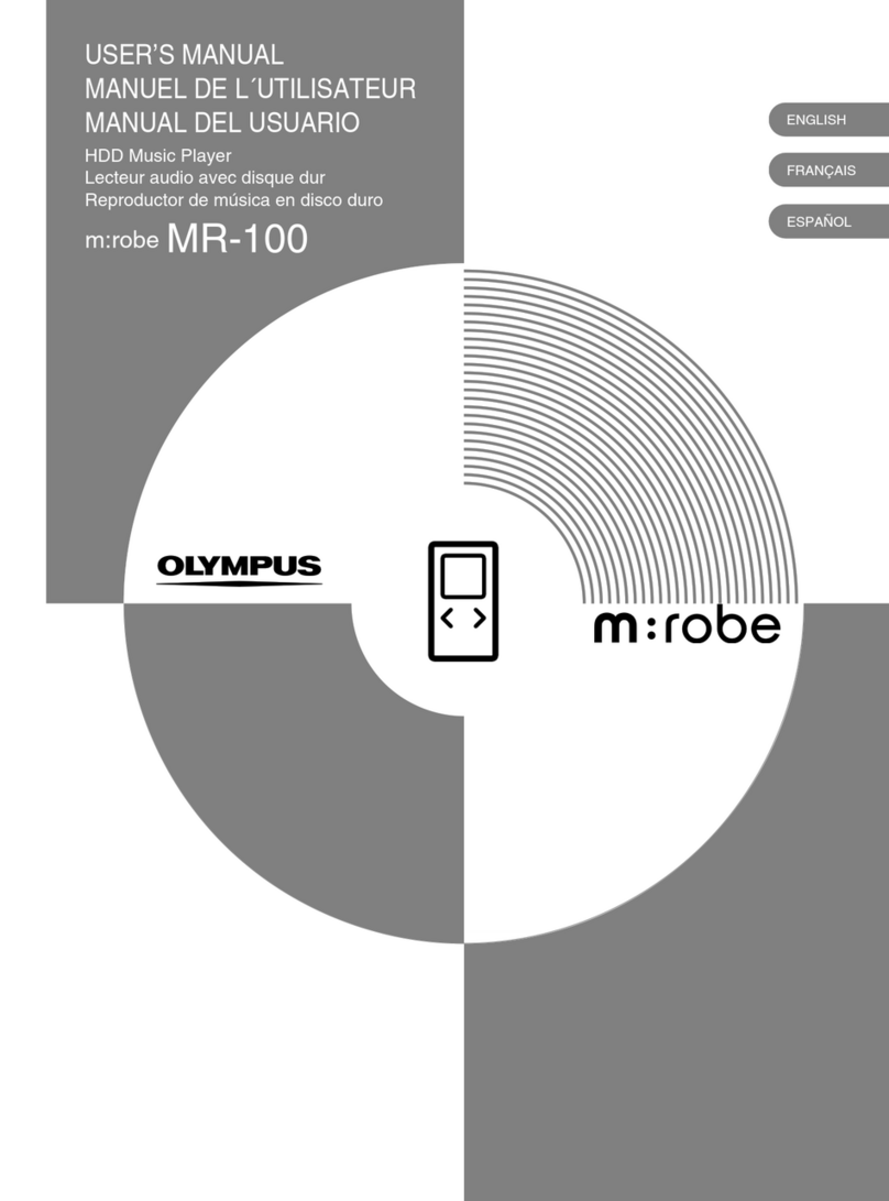 Olympus m:robe MR-100 user manual