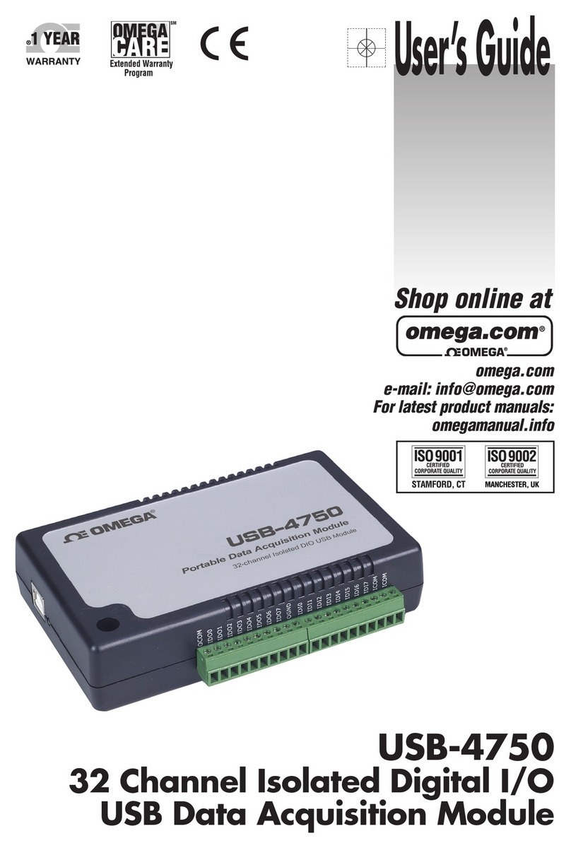 Omega USB-4750 User manual
