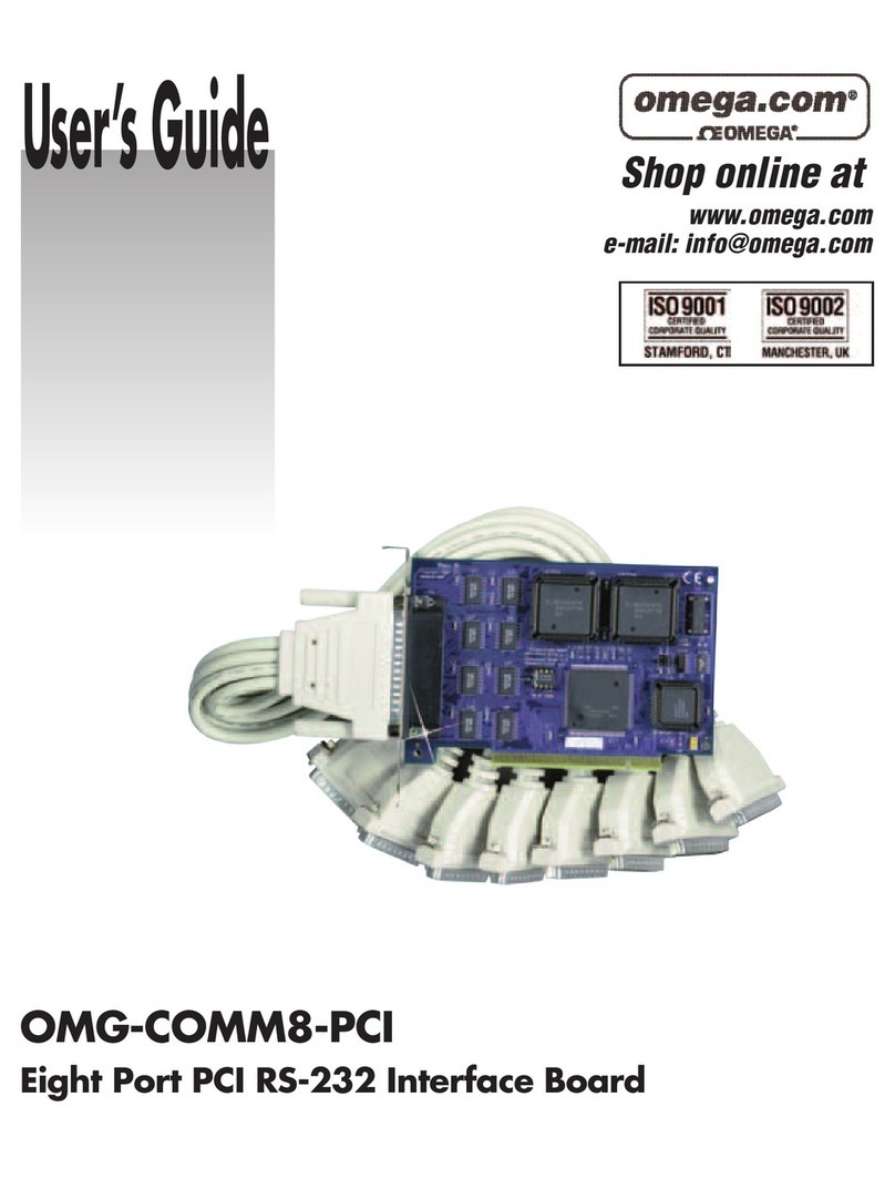 Omega OMG-COMM8-PCI User manual