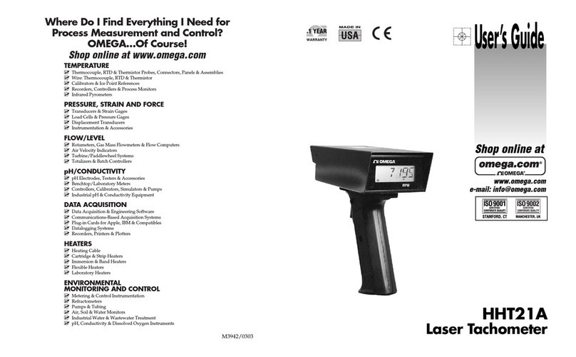 Omega HHT21A User manual