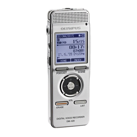 Olympus DM-420 - Digital Voice Recorder Combo User manual