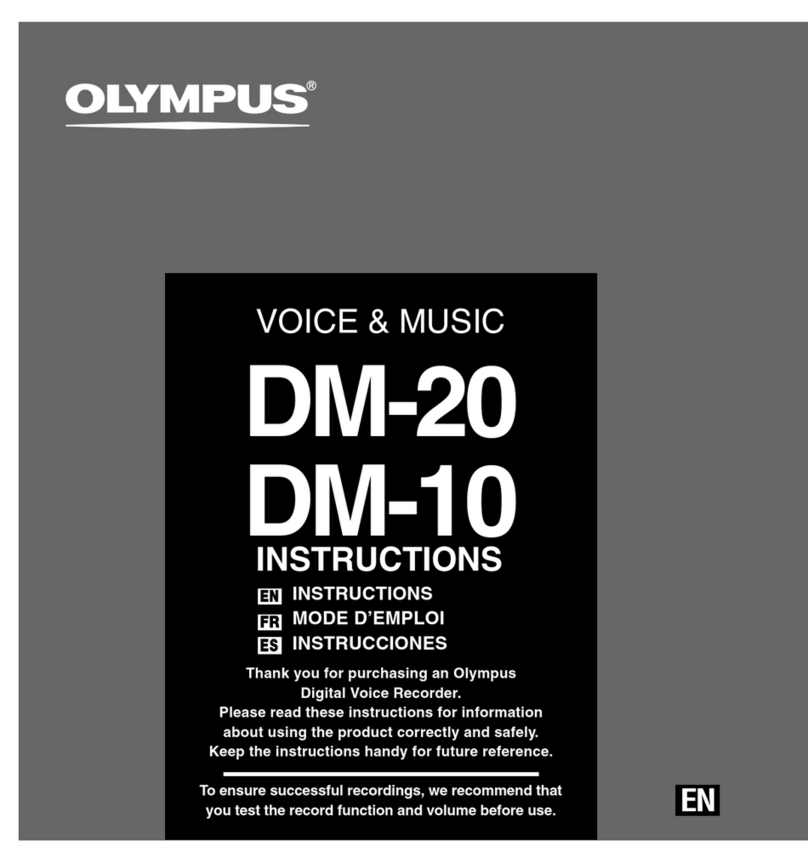 Olympus DM-20 DM-10 instructions
