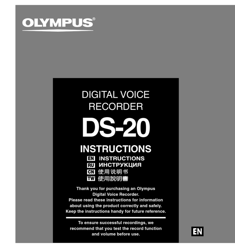 Olympus DS-20 User manual Olympus DS-20 User manual