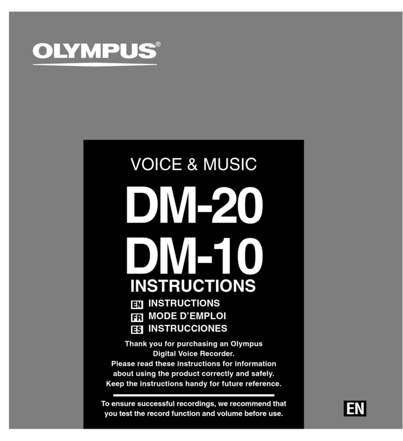 Olympus VOICE & MUSIC DM-10 User manual