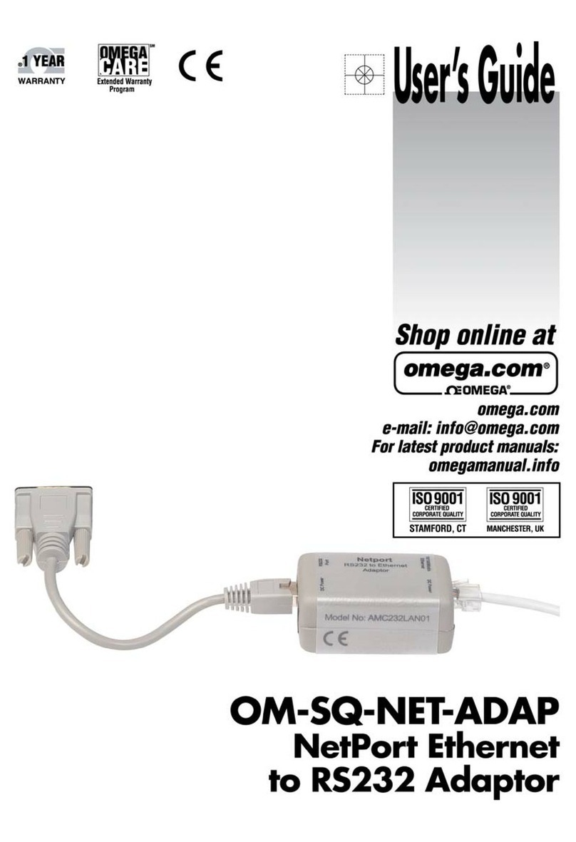 Omega Engineering RS232 user guide