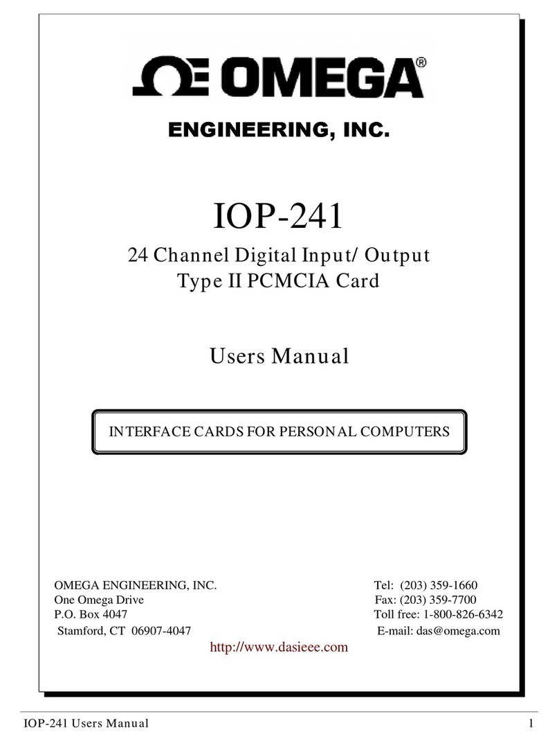 Omega Engineering IOP-241 user manual