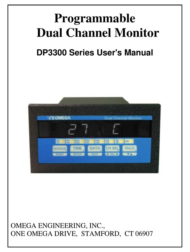 Omega Engineering DP3300 Series User manual