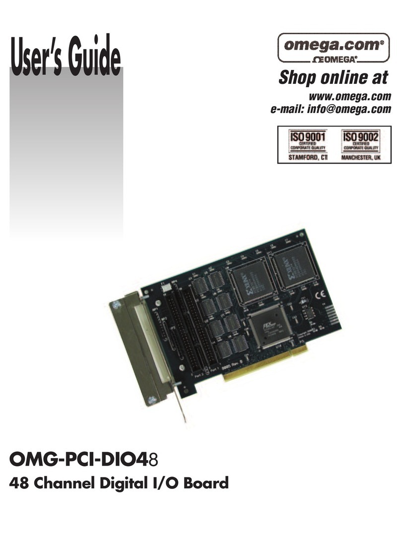 Omega Engineering OMG-PCI-DIO48 User manual