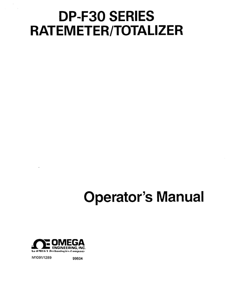 Omega Engineering DP-F30 Series Operator's manual