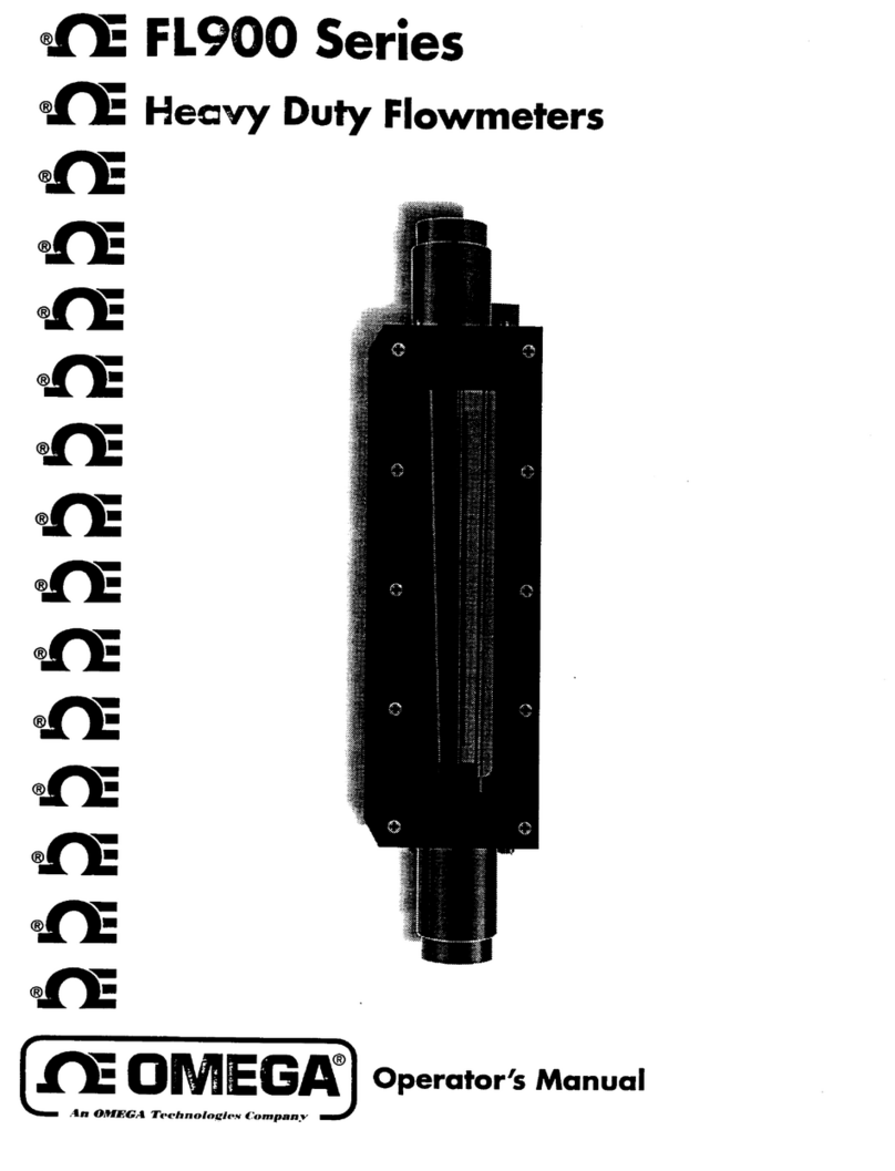 Omega Engineering FL900 Series Operator's manual Omega Engineering FL900 Series Operator's manual