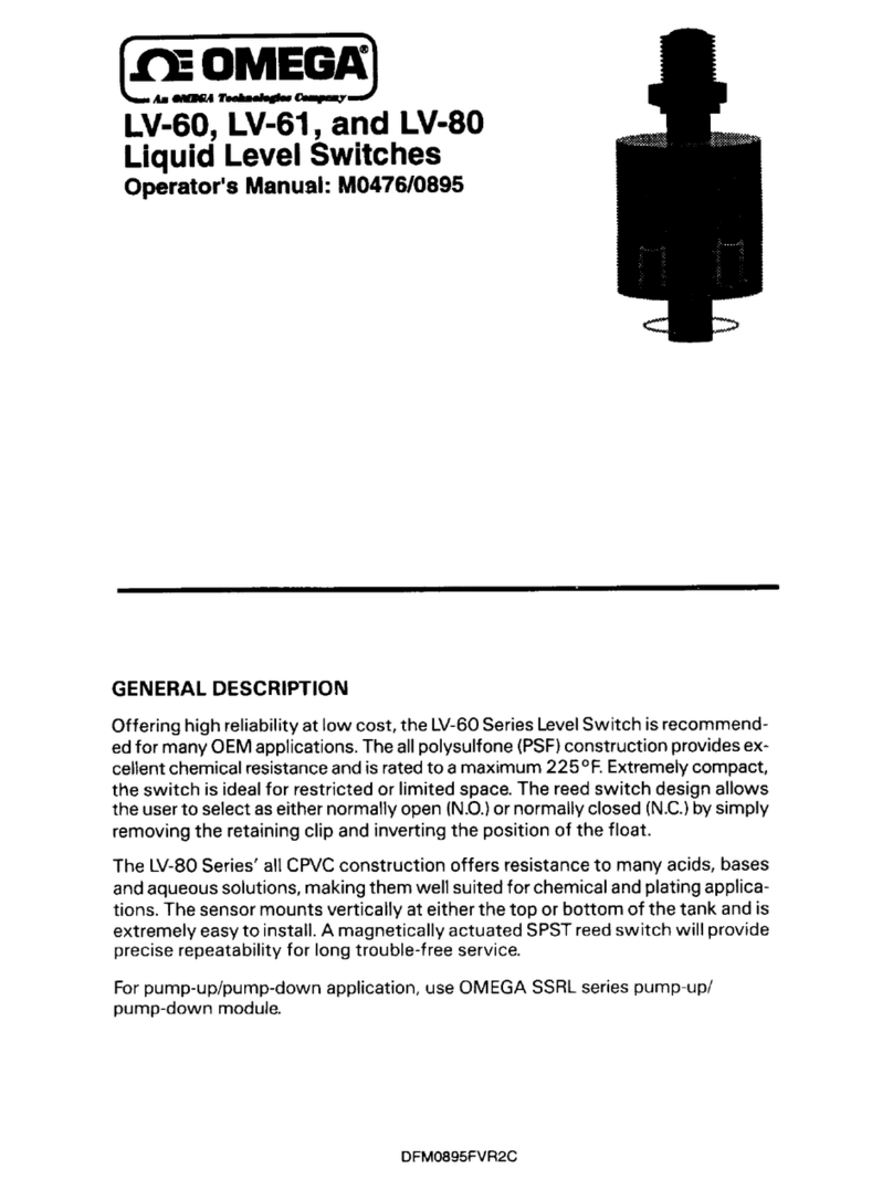 Omega Engineering LV-60 User manual