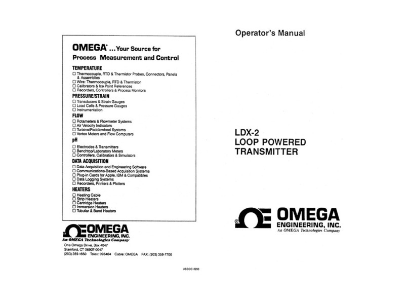 Omega Engineering LDX-2 Operator's manual