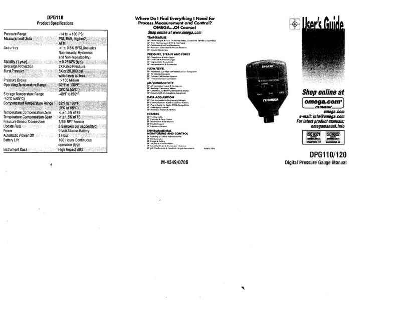 Omega DPG110/120 User manual