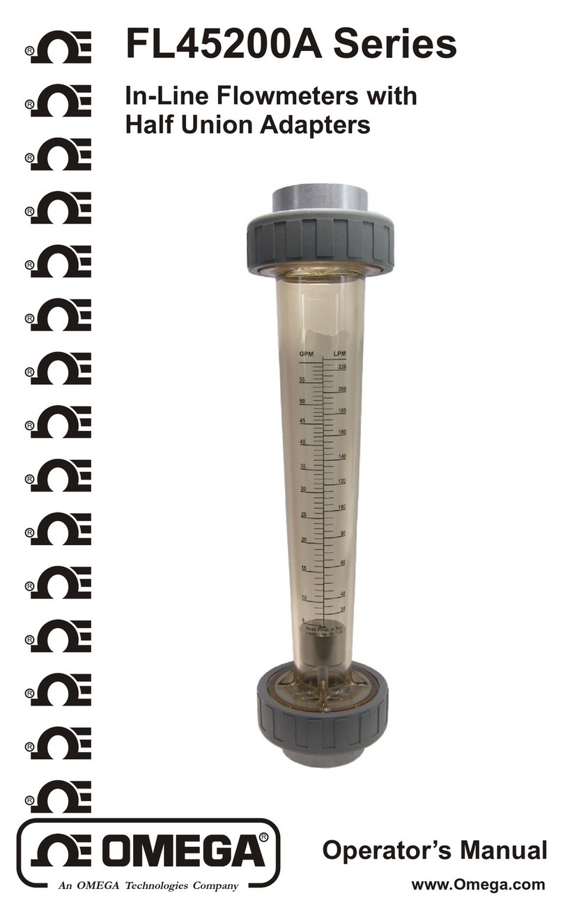 Omega FLOWMETER FL45200A User manual